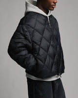 Quilted Puffer Jacket - Black