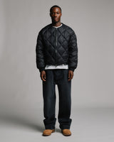 Quilted Puffer Jacket - Black