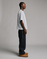 Rhinestone Baggy Denim - Washed Black