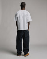 Rhinestone Baggy Denim - Washed Black
