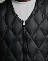 Quilted Puffer Vest - Black