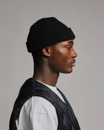 Fisherman Beanie - Black
