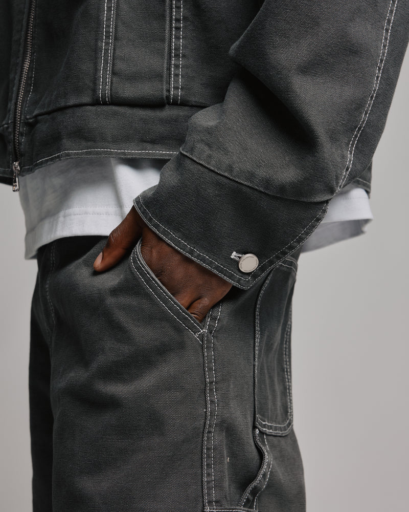 Workwear Jacket - Washed Grey