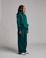Drop Shoulder Hoodie - Teal