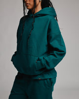 Drop Shoulder Hoodie - Teal