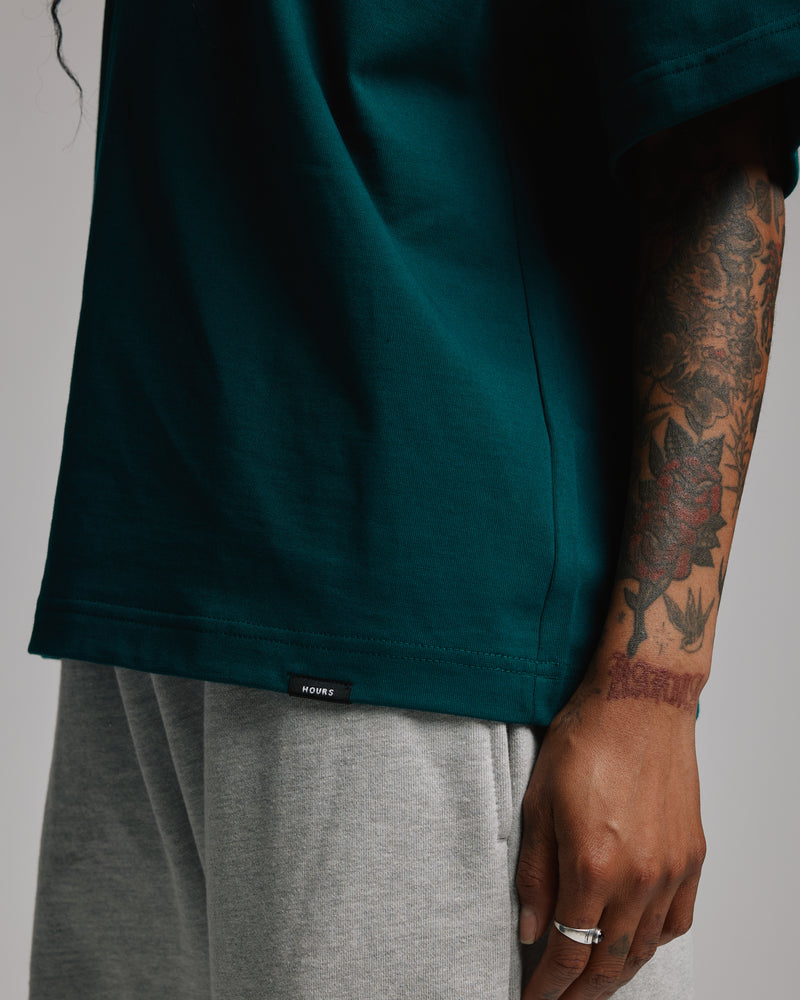 Drop Shoulder T-Shirt - Teal