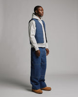Reversible Workwear Vest - Washed Blue