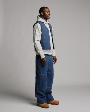 Reversible Workwear Vest - Washed Blue