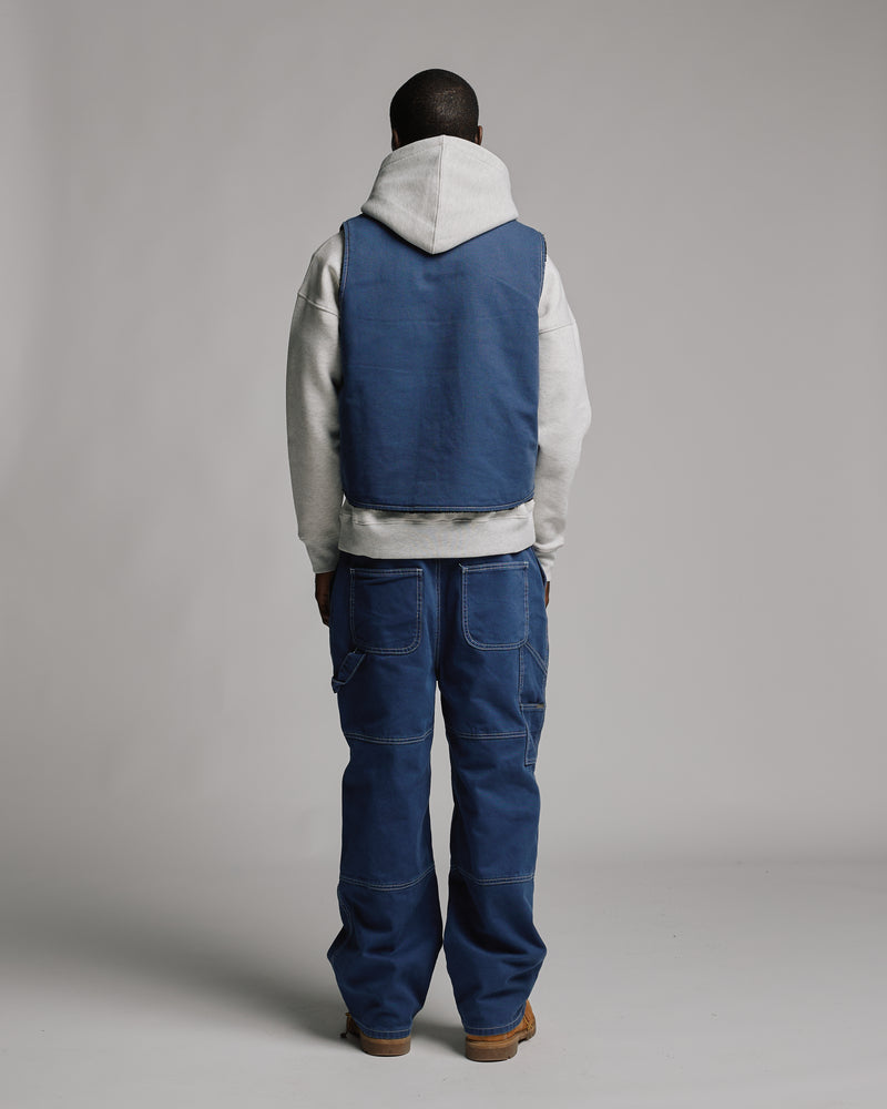Reversible Workwear Vest - Washed Blue
