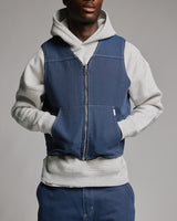 Reversible Workwear Vest - Washed Blue