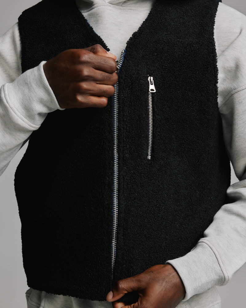 Reversible Workwear Vest - Washed Blue