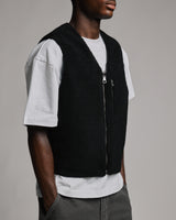 Reversible Workwear Vest - Washed Grey