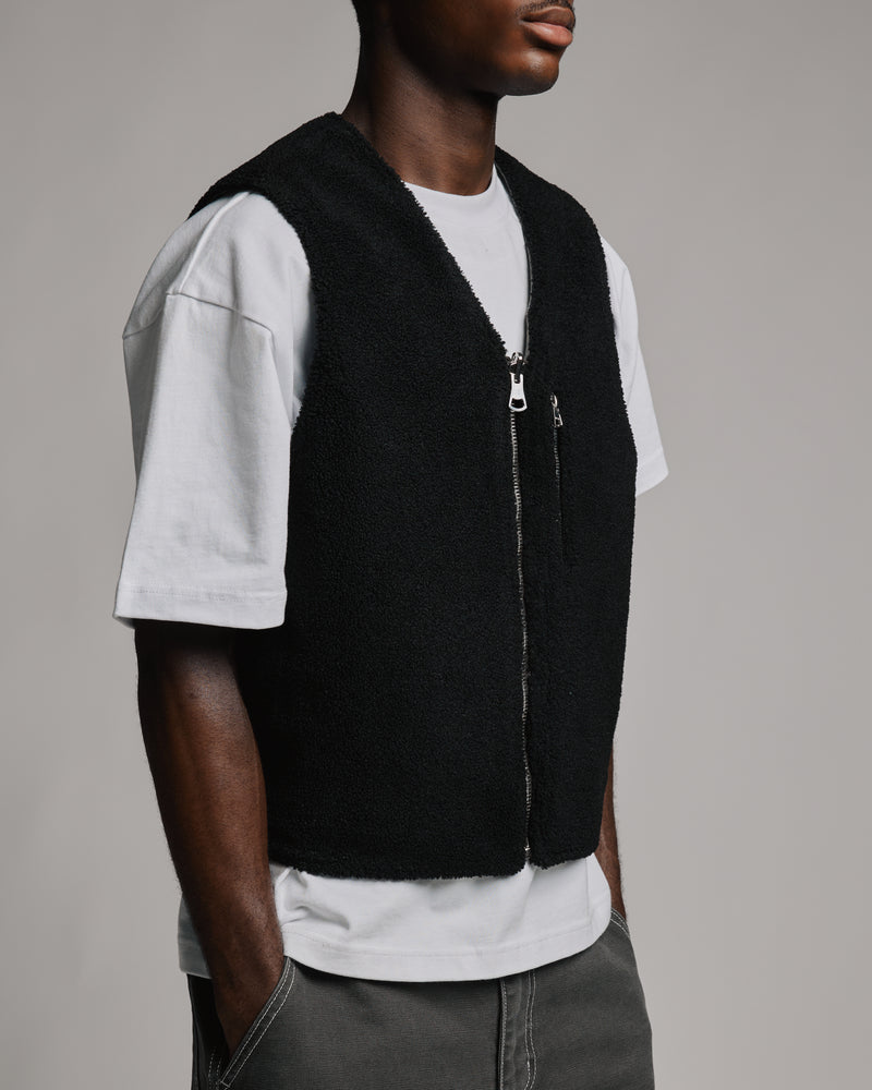 Reversible Workwear Vest - Washed Grey