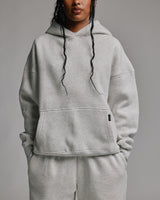 Drop Shoulder Hoodie - Ash