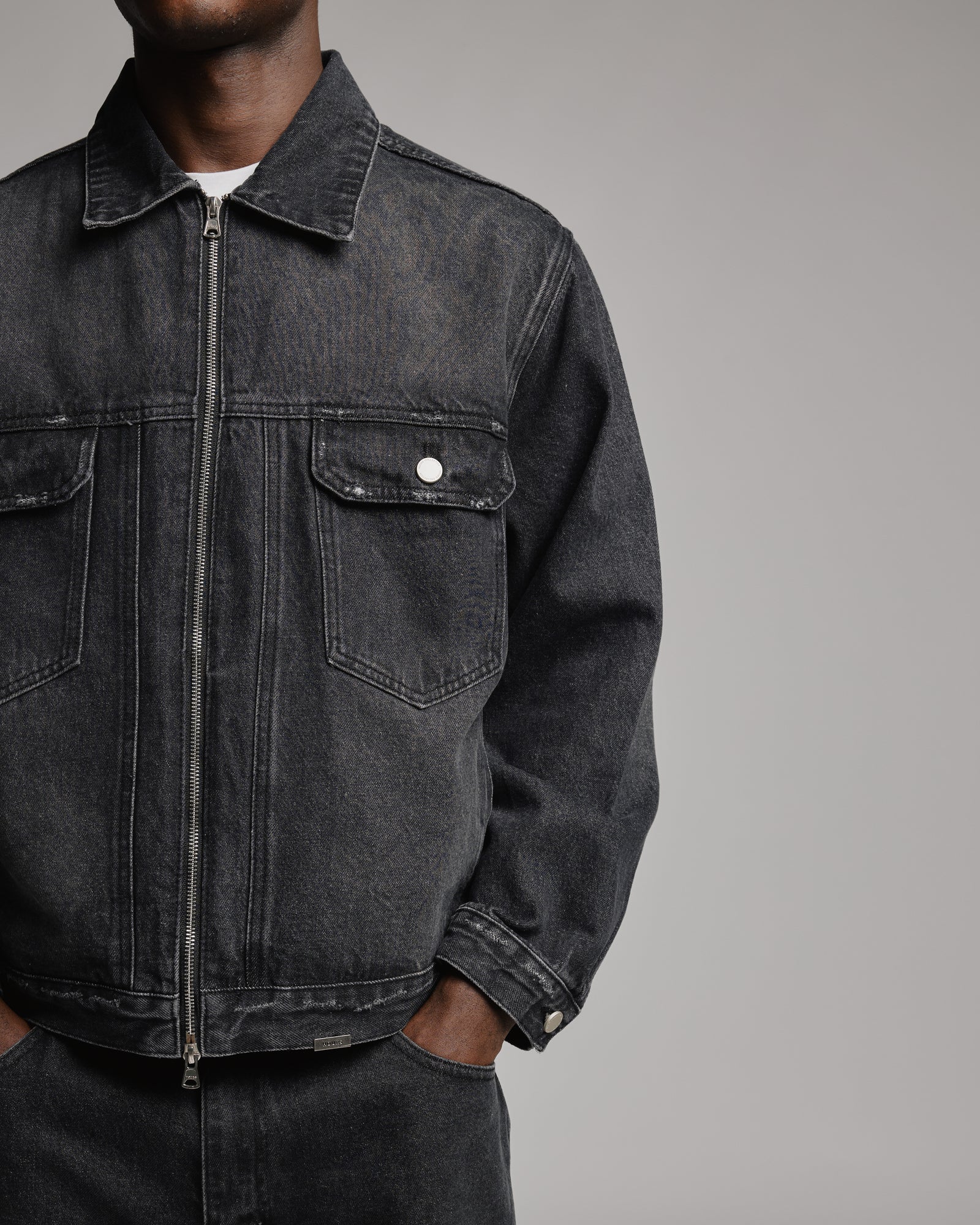 ジャケット・アウター WASHED DENIM ZIP WORK JACKET 2024 Neighborhood SS24 WASHED DENIM ZIP WORK JACKET