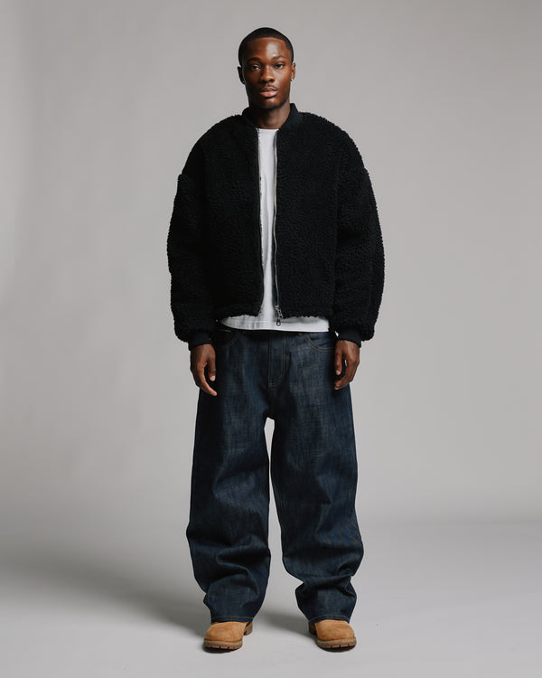Sherpa Full Zip - Black
