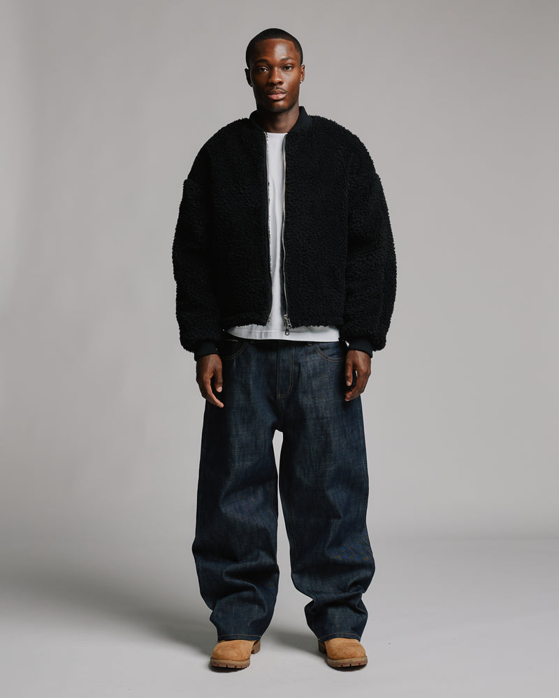 Sherpa Full Zip - Black