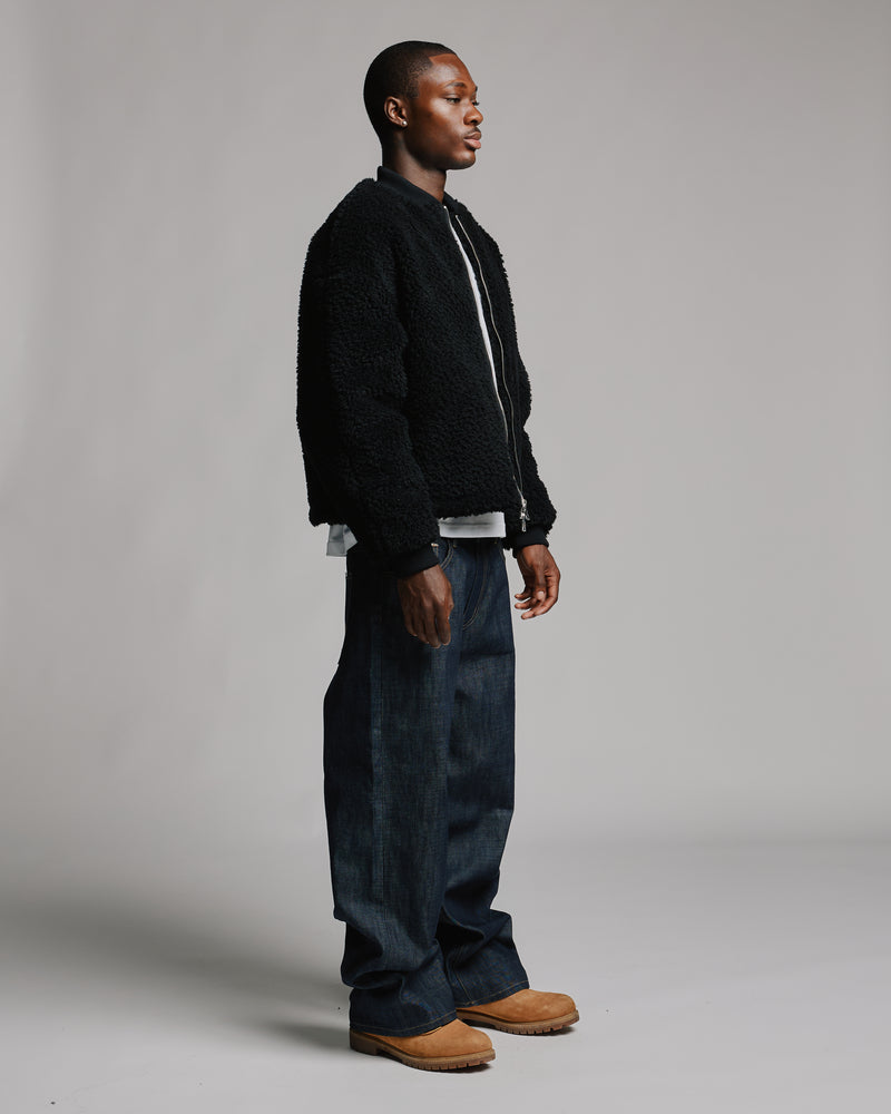 Sherpa Full Zip - Black