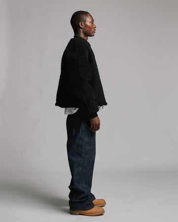 Sherpa Full Zip - Black