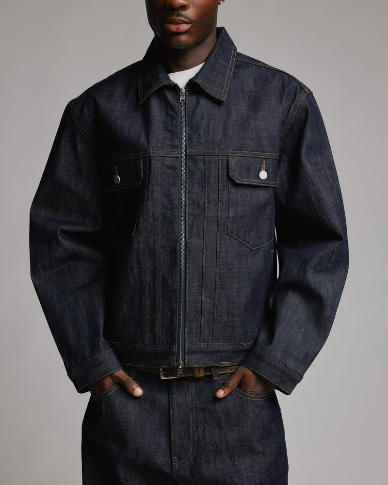 Raw Denim Jacket - Indigo