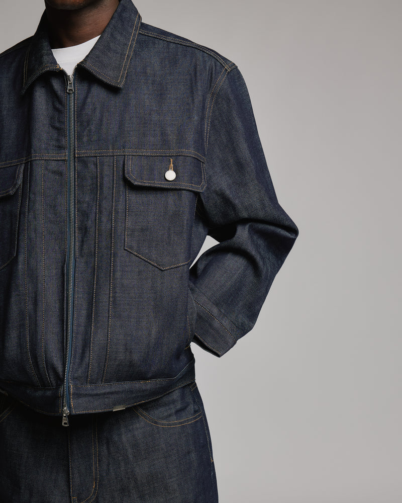 Raw Denim Jacket - Indigo