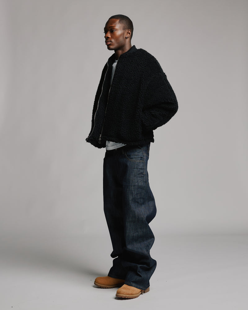 Sherpa Full Zip - Black