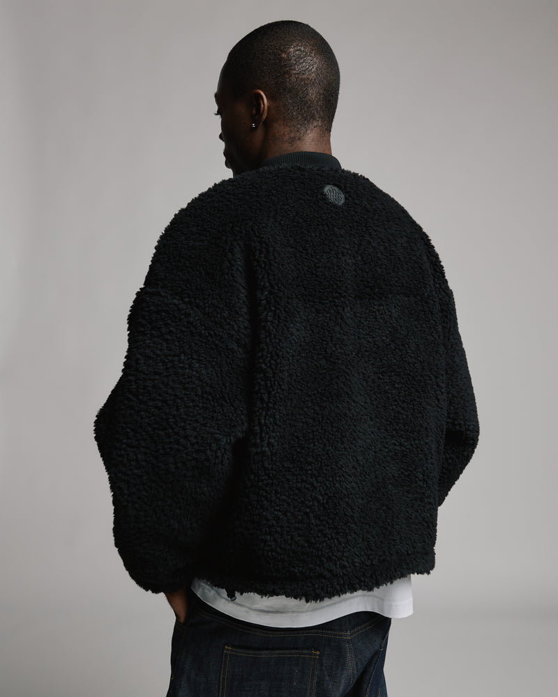 Sherpa Full Zip - Black