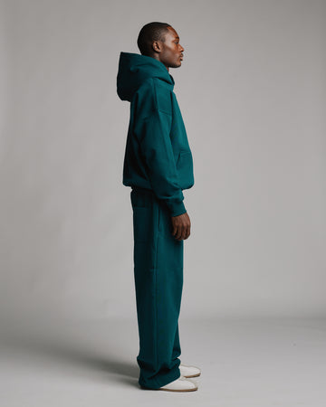 Drop Shoulder Hoodie - Teal