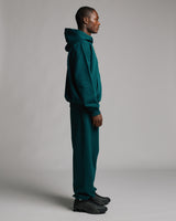 Drop Shoulder Zip Hoodie - Teal