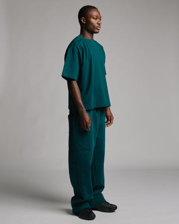 Cropped T-Shirt - Teal