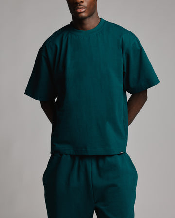 Cropped T-Shirt - Teal