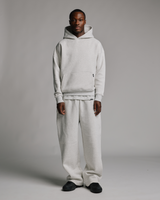 Drop Shoulder Hoodie - Ash