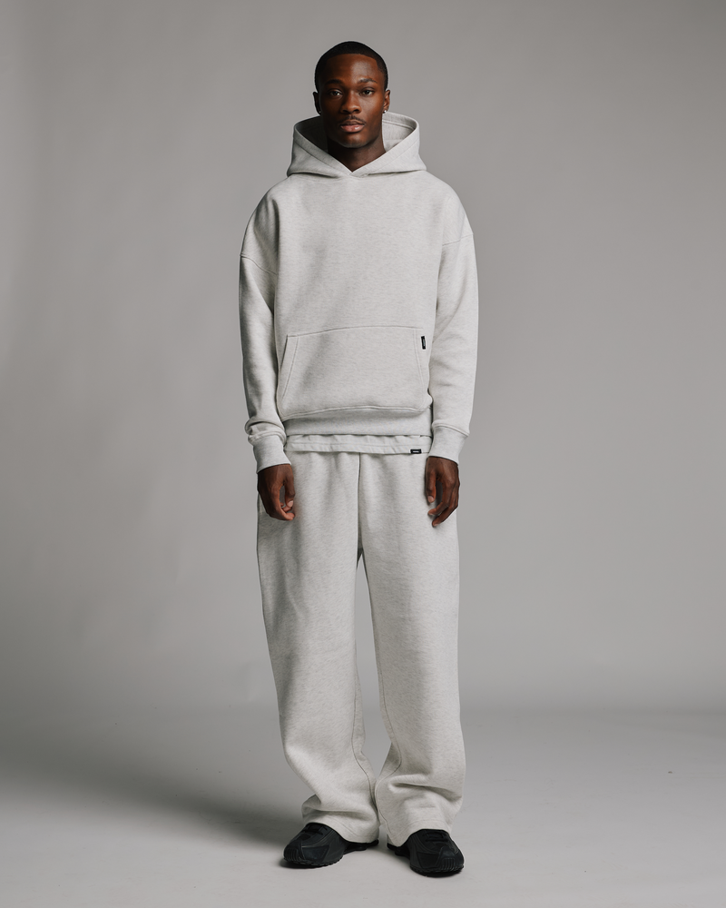 Drop Shoulder Hoodie - Ash