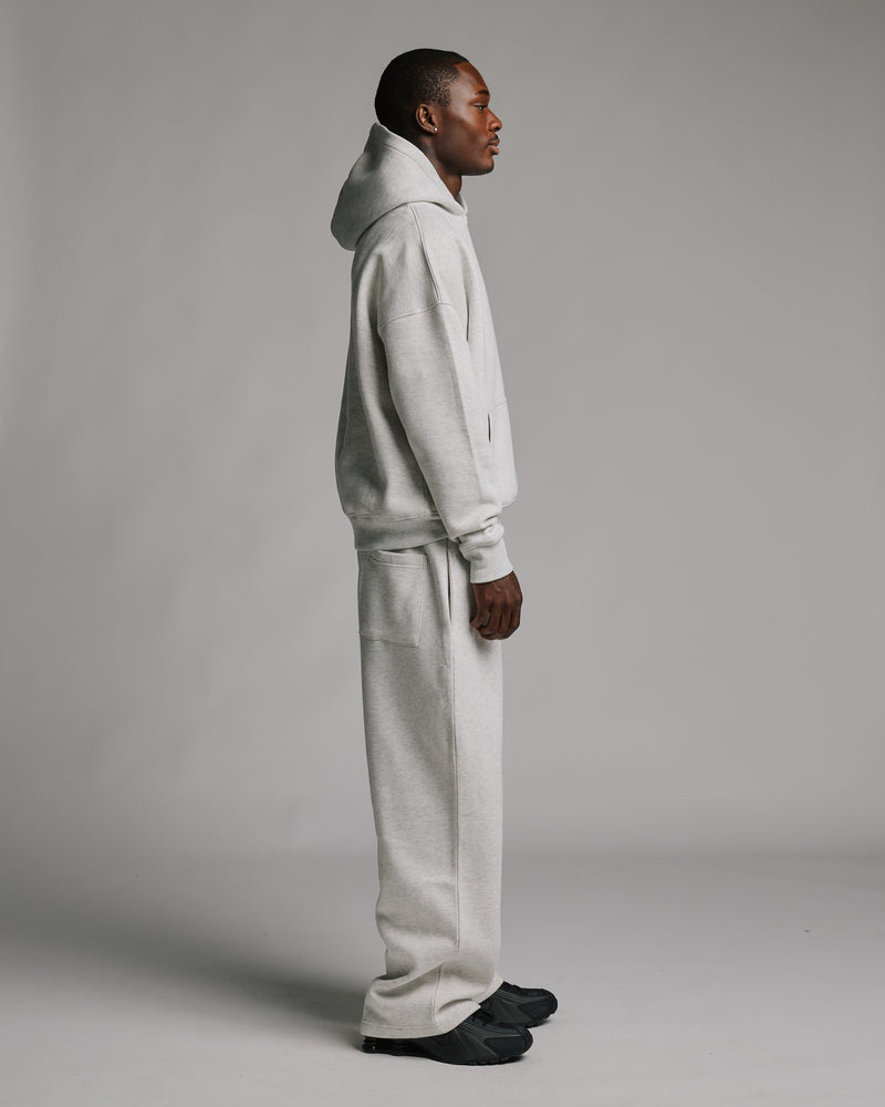 Drop Shoulder Hoodie - Ash