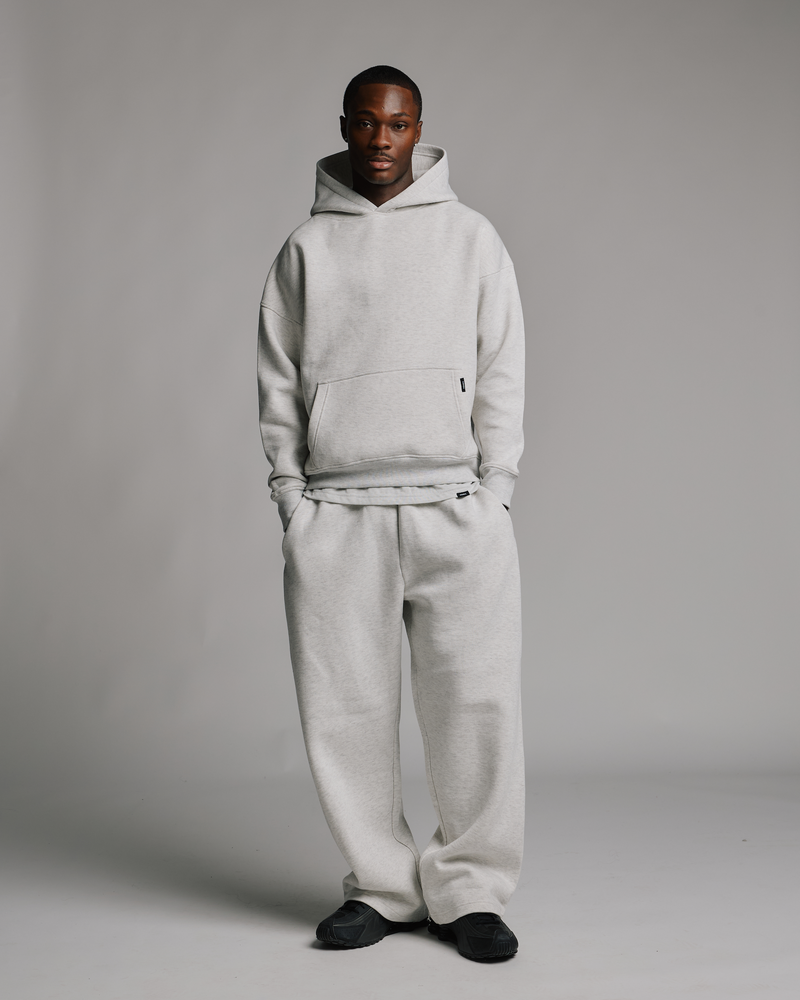 Drop Shoulder Hoodie - Ash