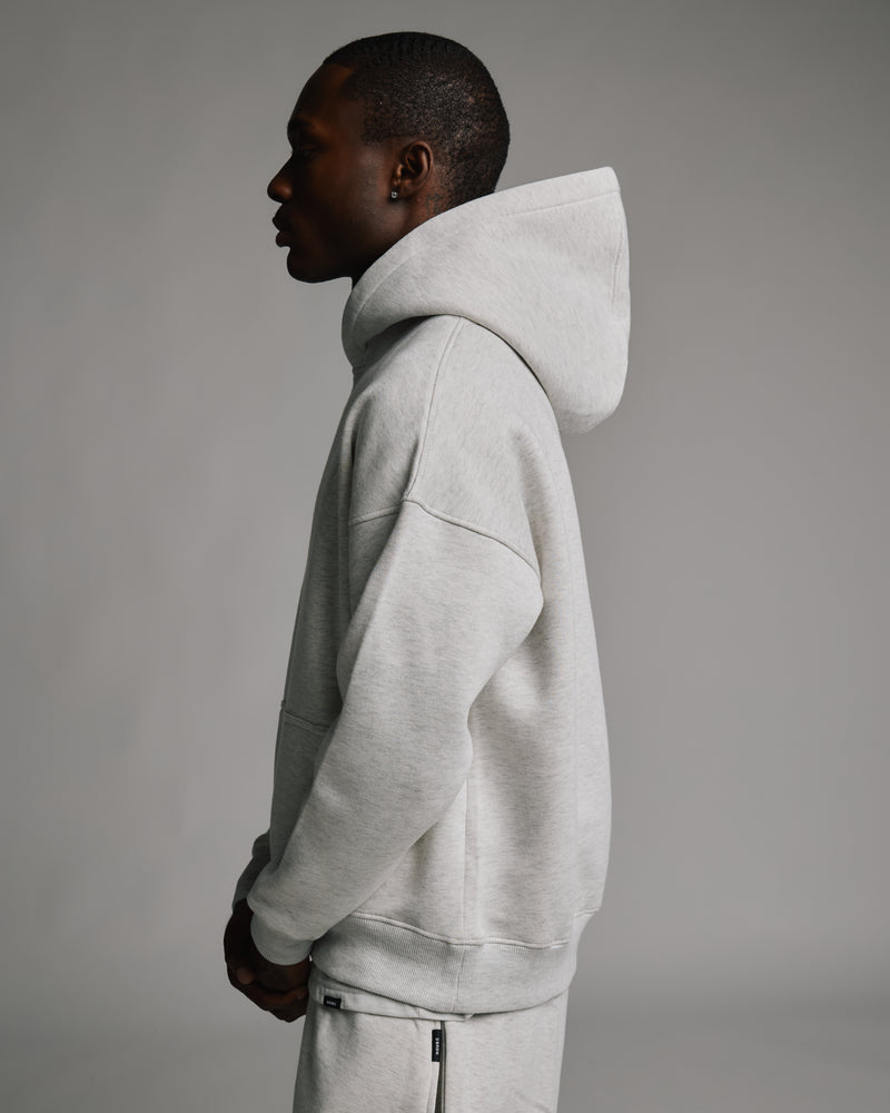 Drop Shoulder Hoodie - Ash