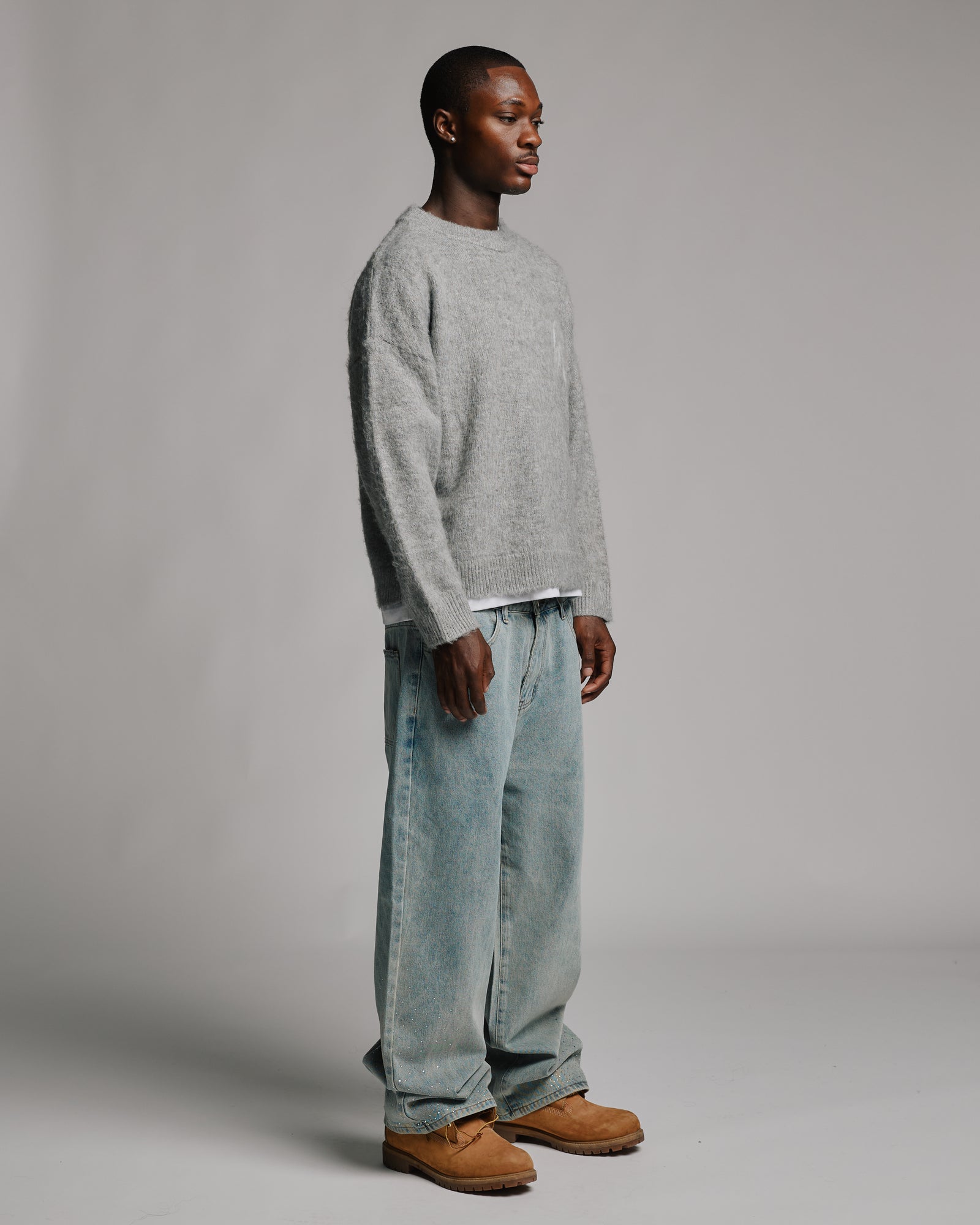 Signature Mohair Sweater - Grey – Hours