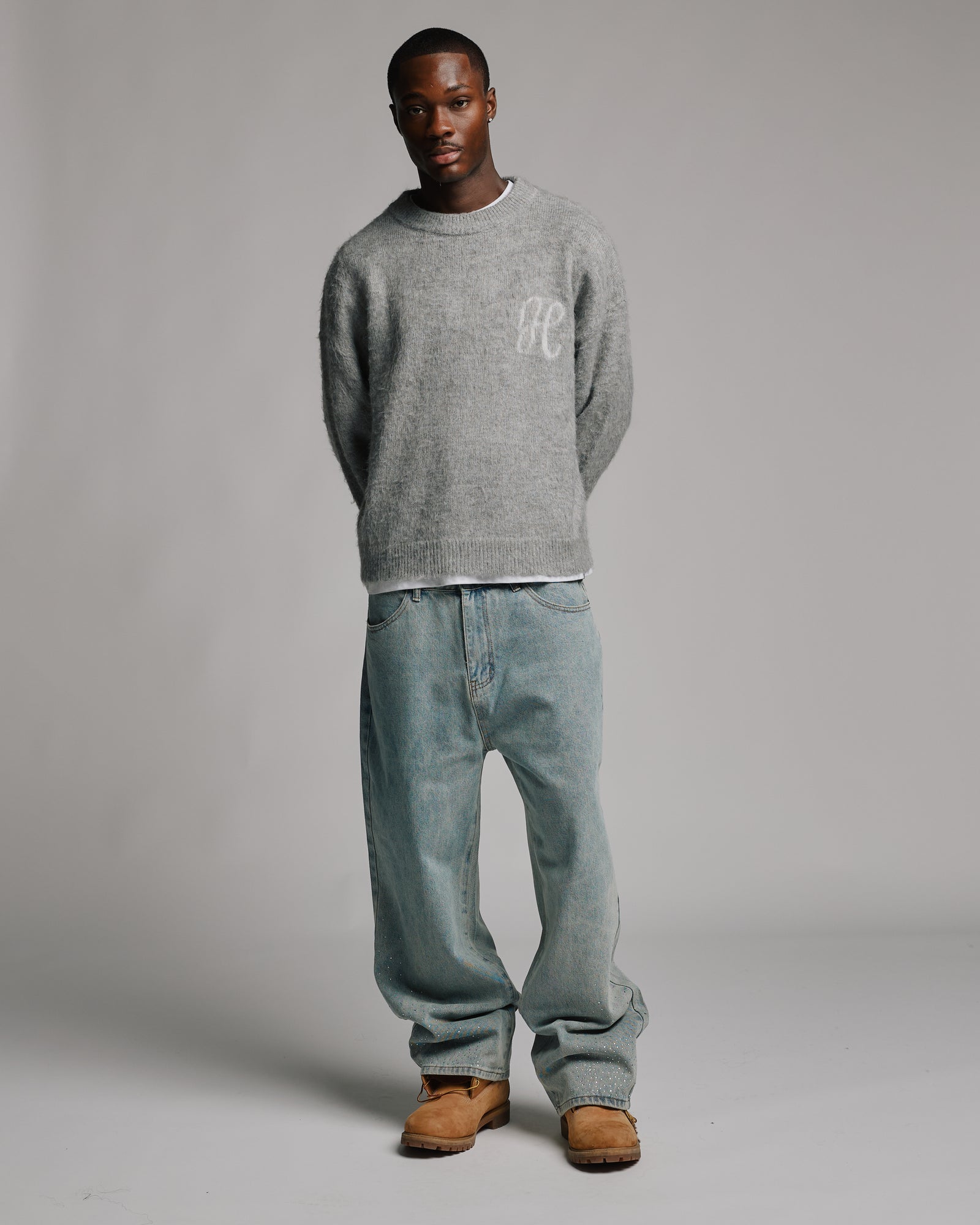 Signature Mohair Sweater - Grey – Hours