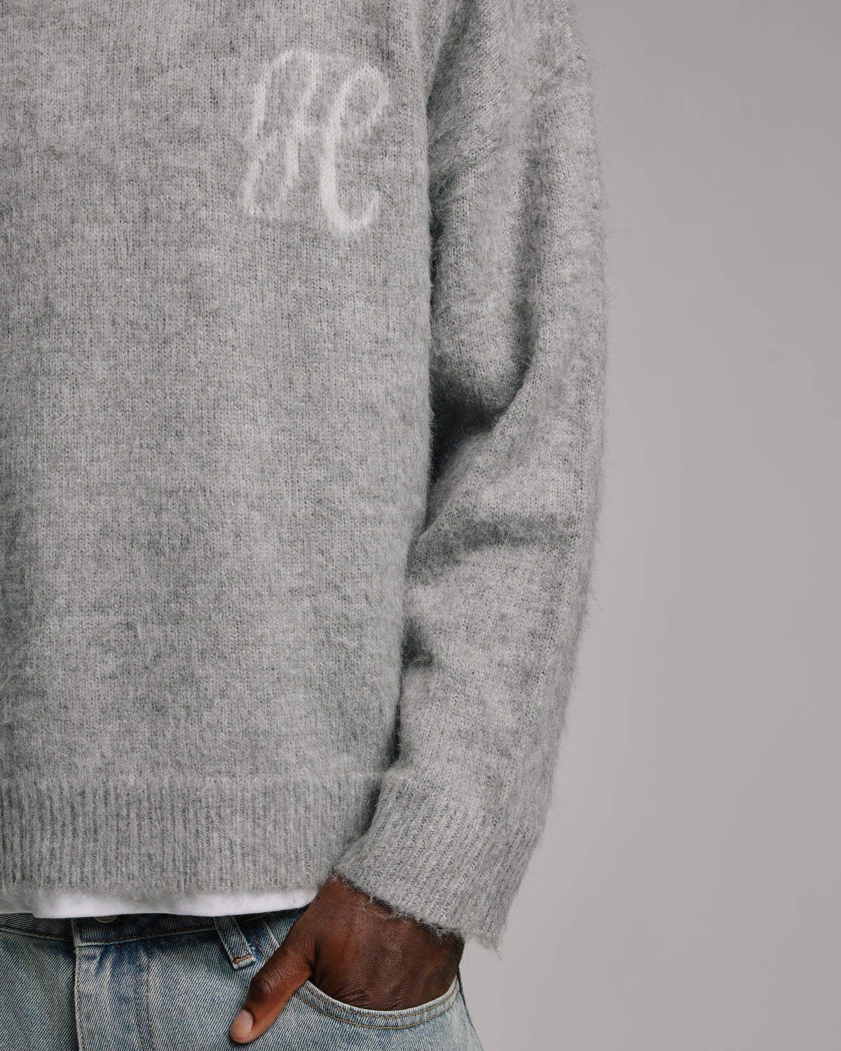 Signature Mohair Sweater - Grey
