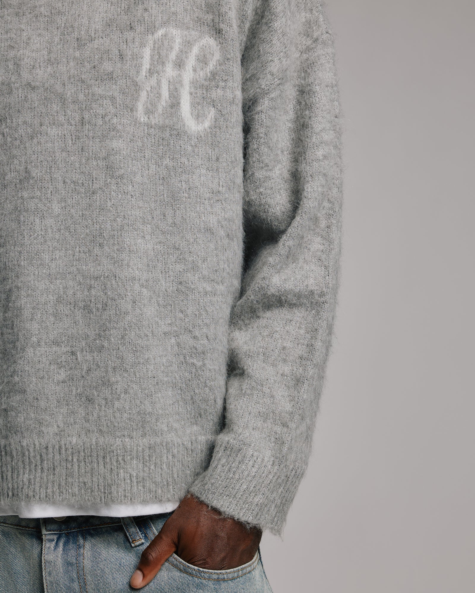 Signature Mohair Sweater - Grey – Hours