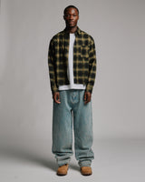 Cropped Flannel - Green