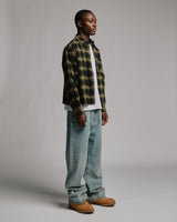 Cropped Flannel - Green