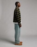 Cropped Flannel - Green