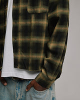 Cropped Flannel - Green