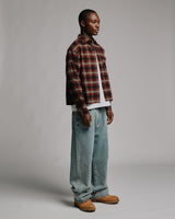 Cropped Flannel - Red