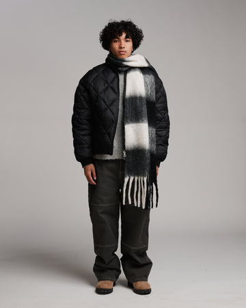 Oversized Scarf - Black/White