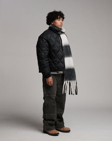 Oversized Scarf - Black/White