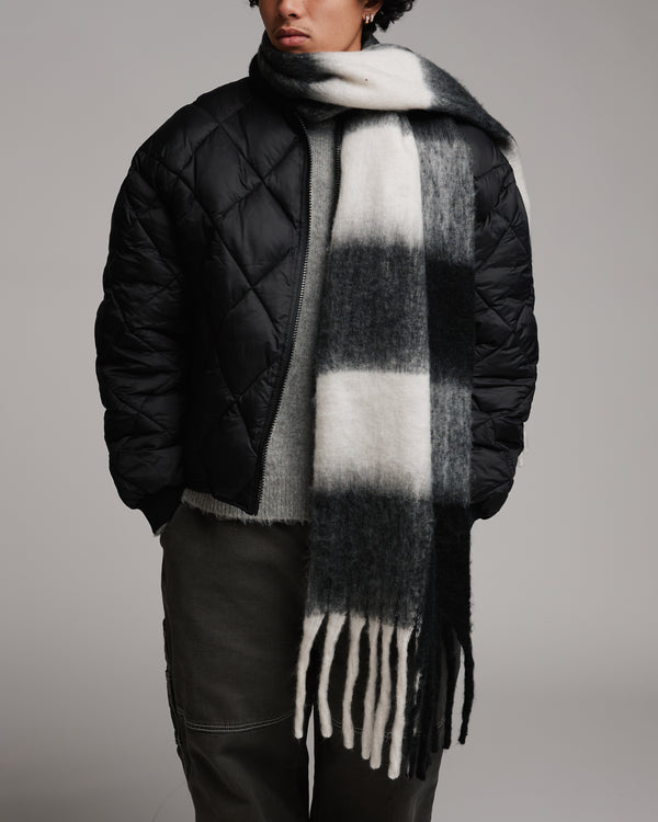 Oversized Scarf - Black/White