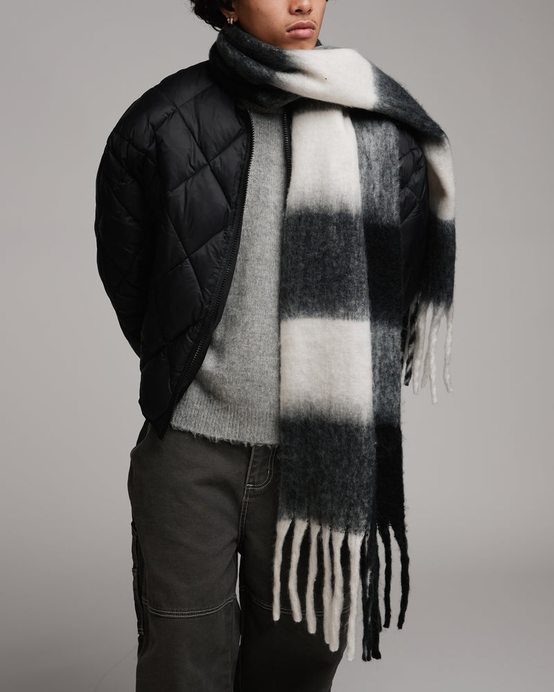 Oversized Scarf - Black/White