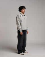 Drop Shoulder 1/4 Zip - Grey